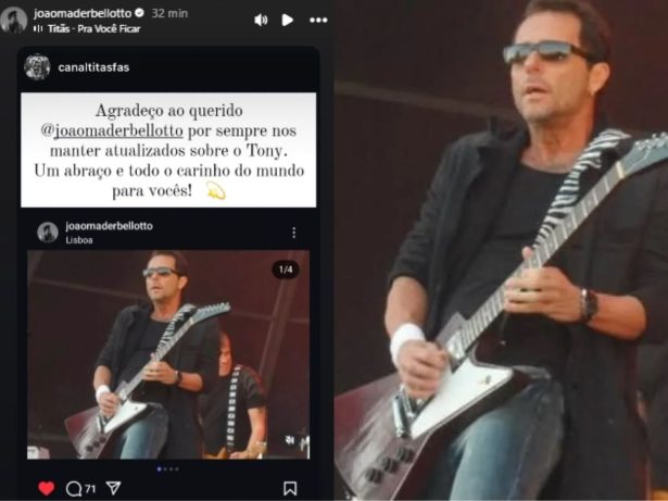 Tony Bellotto, do Titãs, recebe alta hospitalar após passar por cirurgia