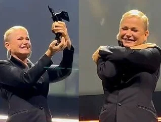 Xuxa é ovacionada e recebe prêmio na abertura da CCXP 2023 em São Paulo