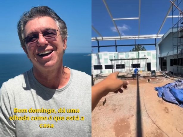 Boninho mostra avanço das obras do novo reality show “Casa do Patrão”