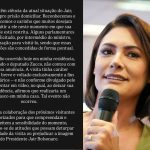 Michelle Bolsonaro nega churrasco anunciado por Zucco durante visita a Bolsonaro