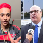 Oruam e secretário da Polícia Civil do Rio de Janeiro, delegado Felipe Curi