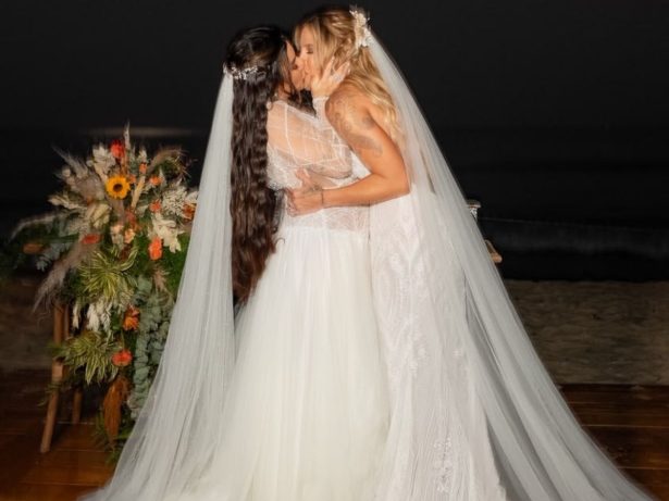 Lauana Prado e Tati Dias dizem “sim”; veja cliques da cerimônia de casamento