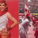 Grávida, Lore Improta entrega samba no pé em ensaio na quadra da Viradouro