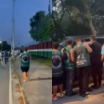 Torcedores do Fluminense cobram jogadores no CT após derrota na Libertadores