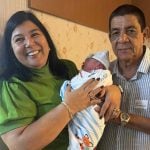 Zeca Pagodinho comemora nascimento do sétimo neto, Benício