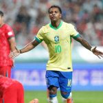 Rodrygo brilha na volta à Seleção e trata amistosos como “final de Copa”