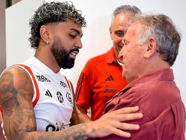 Gabigol e Zico (Reprodução)